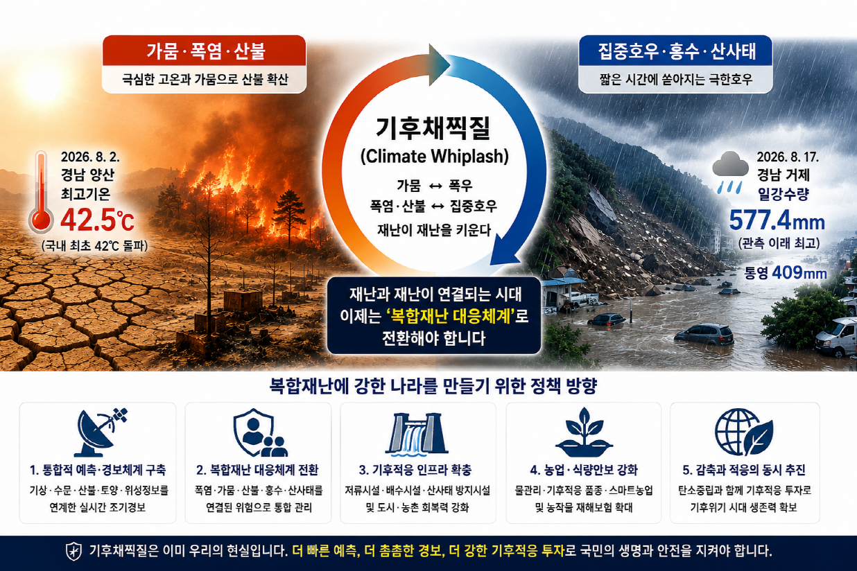 [남재철의 기후&식량안보⑩] 기후가 휘두른 채찍, 복합재난에 대응해야 한다