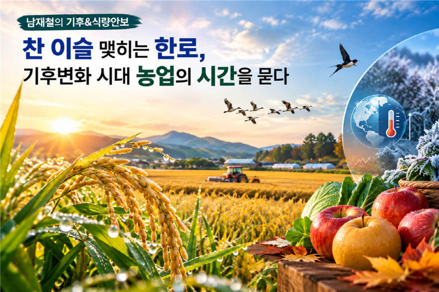 [남재철의 기후&식량안보⑲] 찬 이슬이 알려주는 농업의 시간, 한로(寒露)와 기후변화