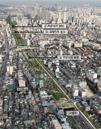 서울 국회대로에 11만㎡ 선형공원 조성…차량 중심 도로에서 녹지·문화공간으로