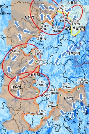 산림청, 호남·금남호남정맥에서 미세먼지 줄이는 바람길숲 발견