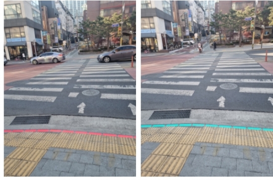 성북구, 초등학교 횡단보도 LED 바닥신호등 100% 설치 완료