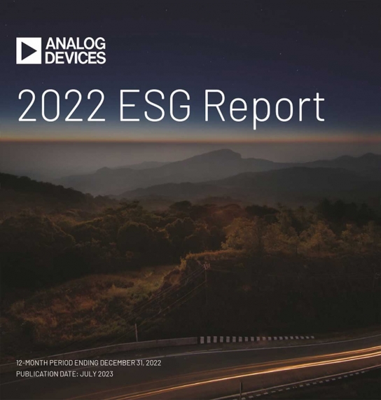 아나로그디바이스(Analog Devices), 2022 ESG 보고서 발행