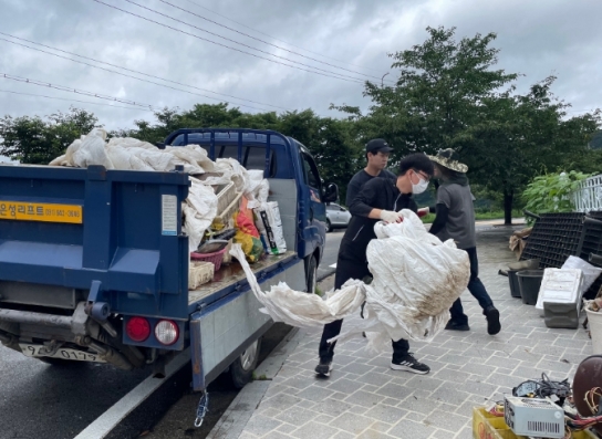 괴산군, 수해 복구 현장에 인력 지원