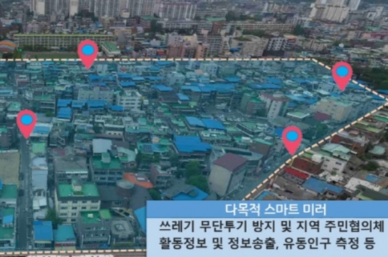 의정부시, 전국 최초 AI 다기능 스마트 미러로 쓰레기 무단투기 근절 쓰레기 무단 투기! ‘AI 다기능 스마트 미러’가 지켜보고 있다!