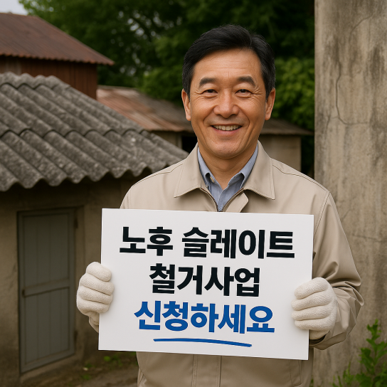 강릉시, 시민 건강 지키는 ‘노후 슬레이트 철거사업’ 신청 독려